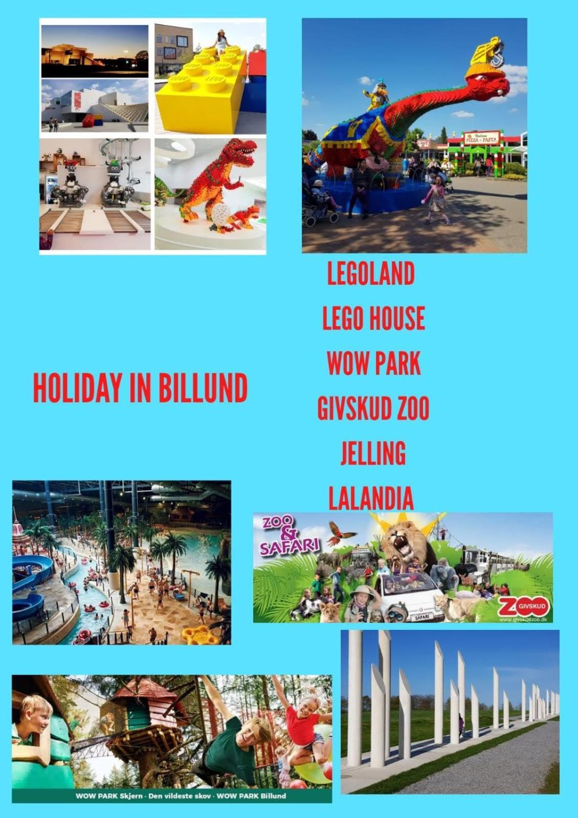 5Min Walk To Lego House - Two Bedrooms On Loft Floor With Balcony * With Garden บิลลุนด์ ภายนอก รูปภาพ